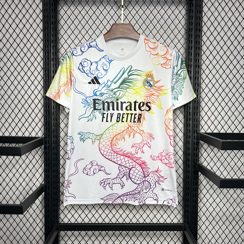 2024/2025 Real Madrid White Cailong Special Edition Jersey