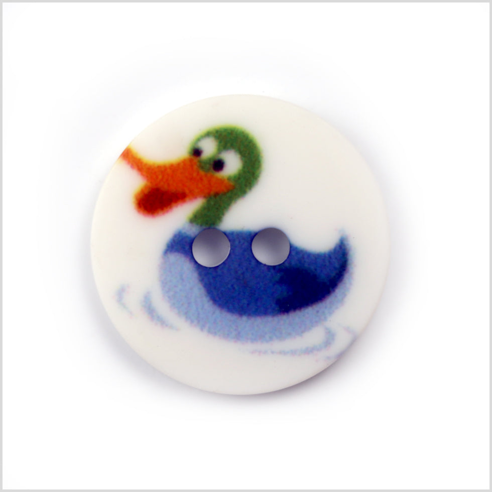 White Kids Duck Button - 24L/15mm - Joann Fabrics