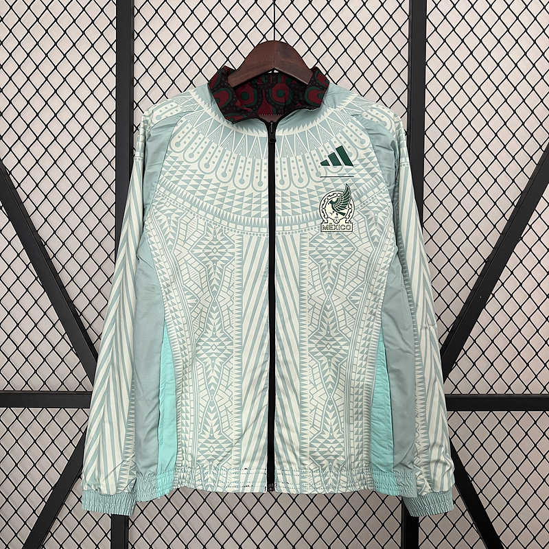 2024 Mexico Reversible Windbreake (red-green)Soccer Jersey 1:1 Thai Quality