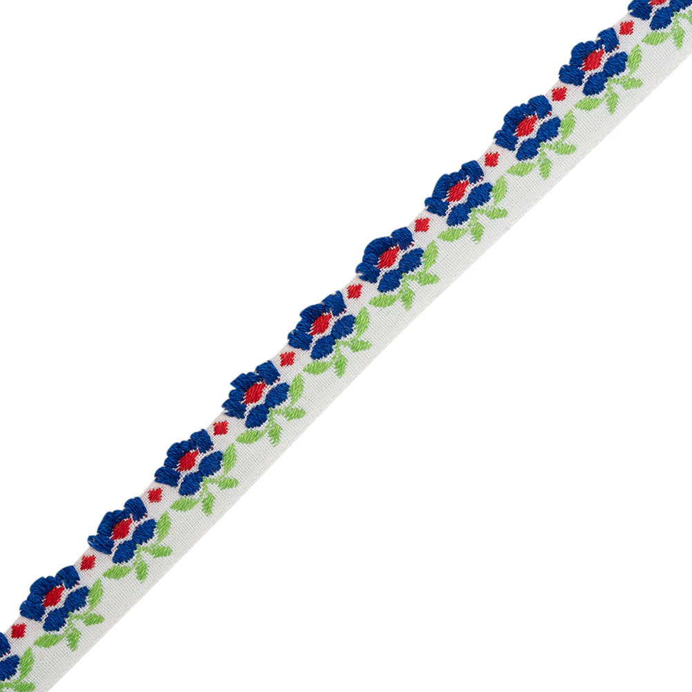 Cotton Jacquard Ribbon - 0.5