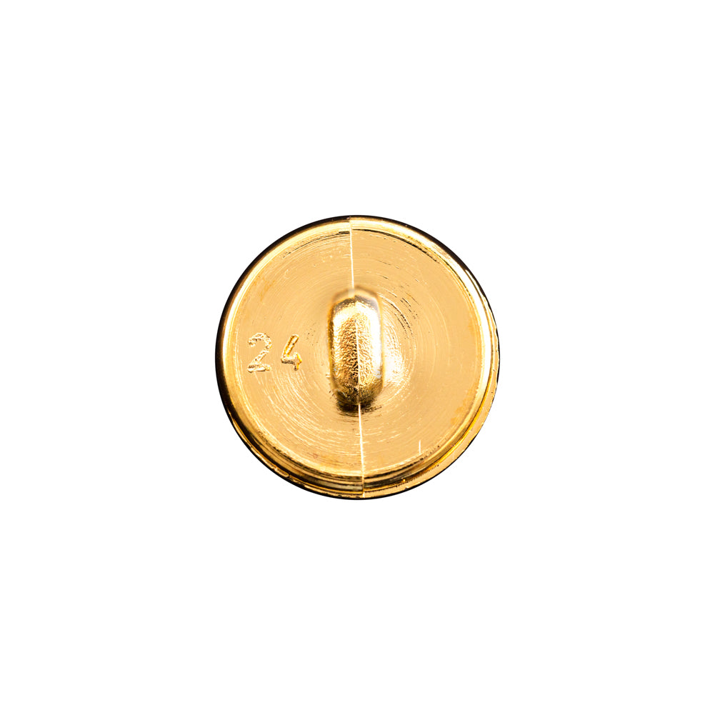 Italian Gold Domed Plastic Shank-Back Button - 24L/15mm - Joann Fabrics