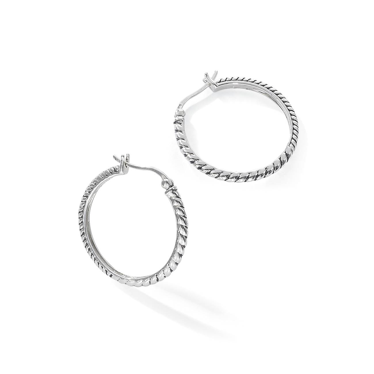 Sterling Rope Hoop Earrings - Northstyle Catalog