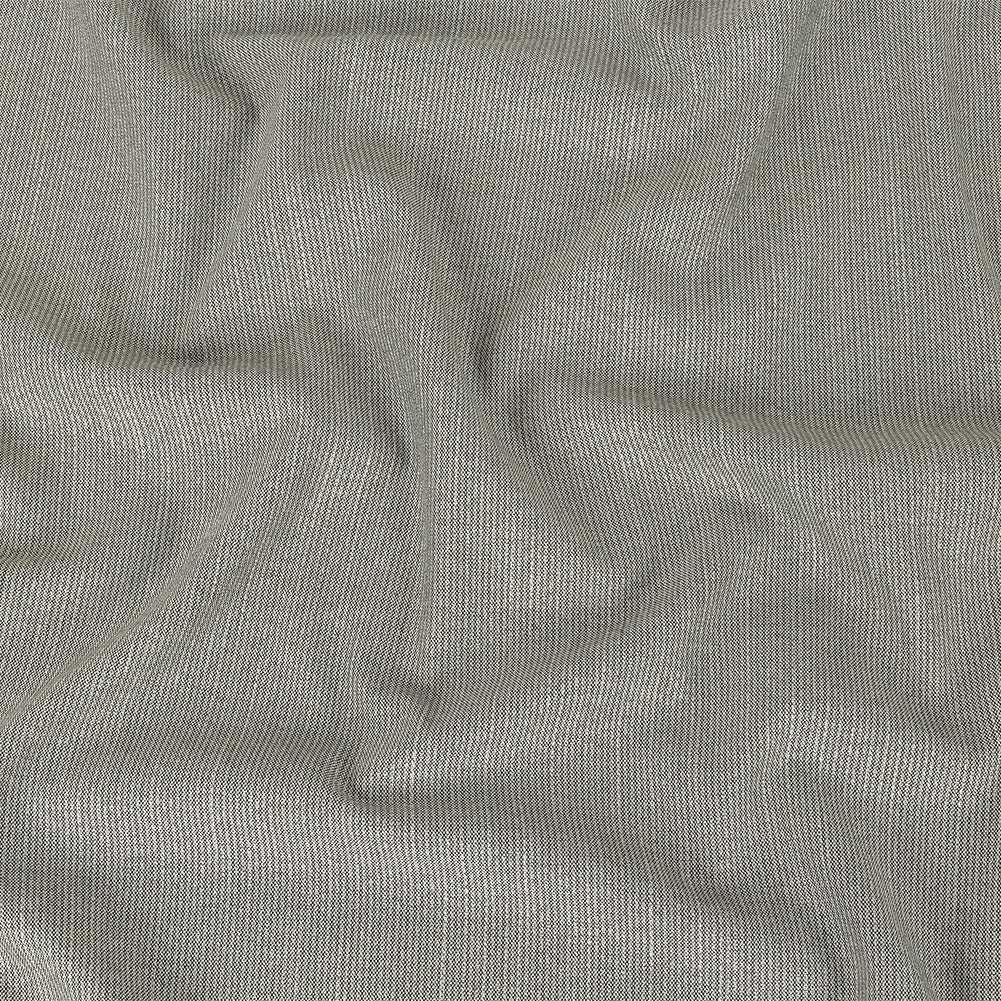 Black and Blanc de Blanc Railroad Striped Stretch Blended Wool Suiting - Joann Fabrics