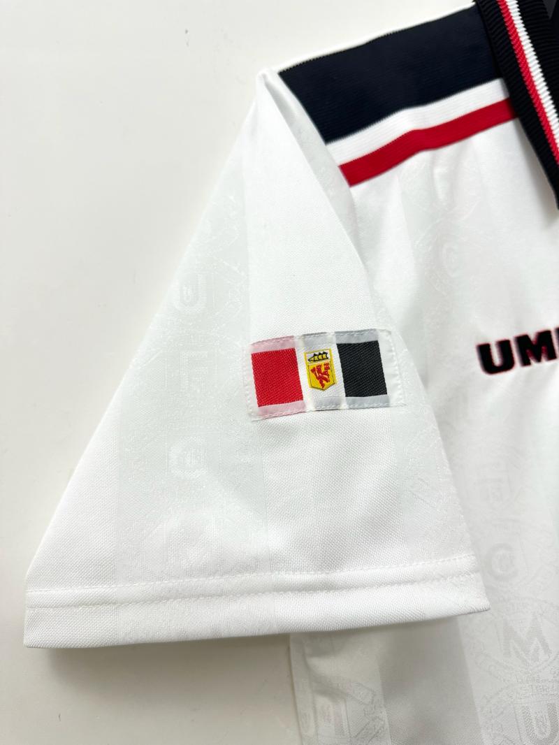 1998/1999 Retro Manchester United Away White Football Shirt 1:1 Thai Quality