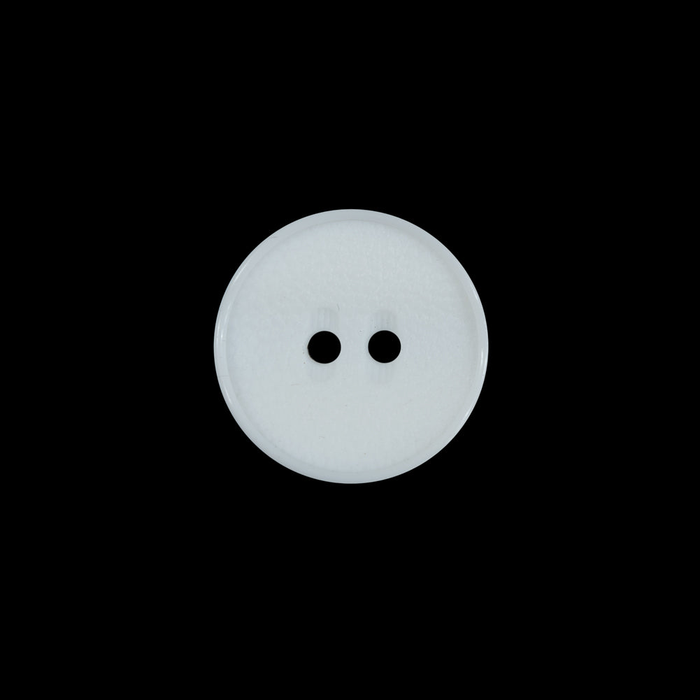 White 2-Hole Concaved Button - 24L/15mm - Joann Fabrics