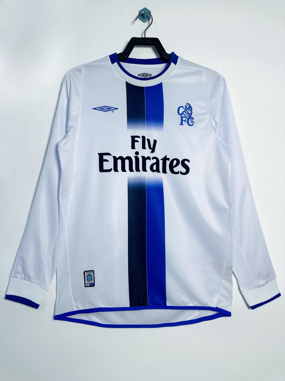 2003-2005 Retro Long Sleeve Chelsea Away Football Shirt 1:1 Thai Quality