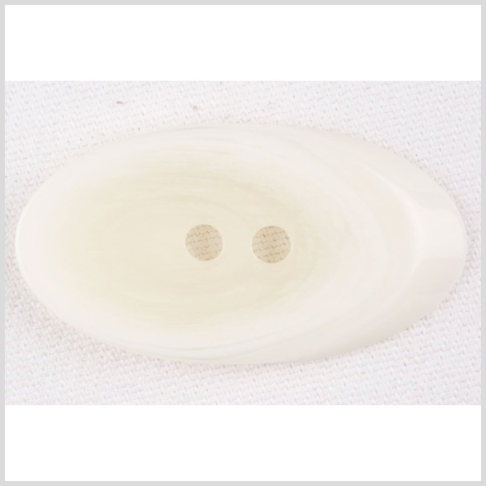Ivory and White Faux Wood Grain 2-Hole Plastic Button - 66L/42mm - Joann Fabrics