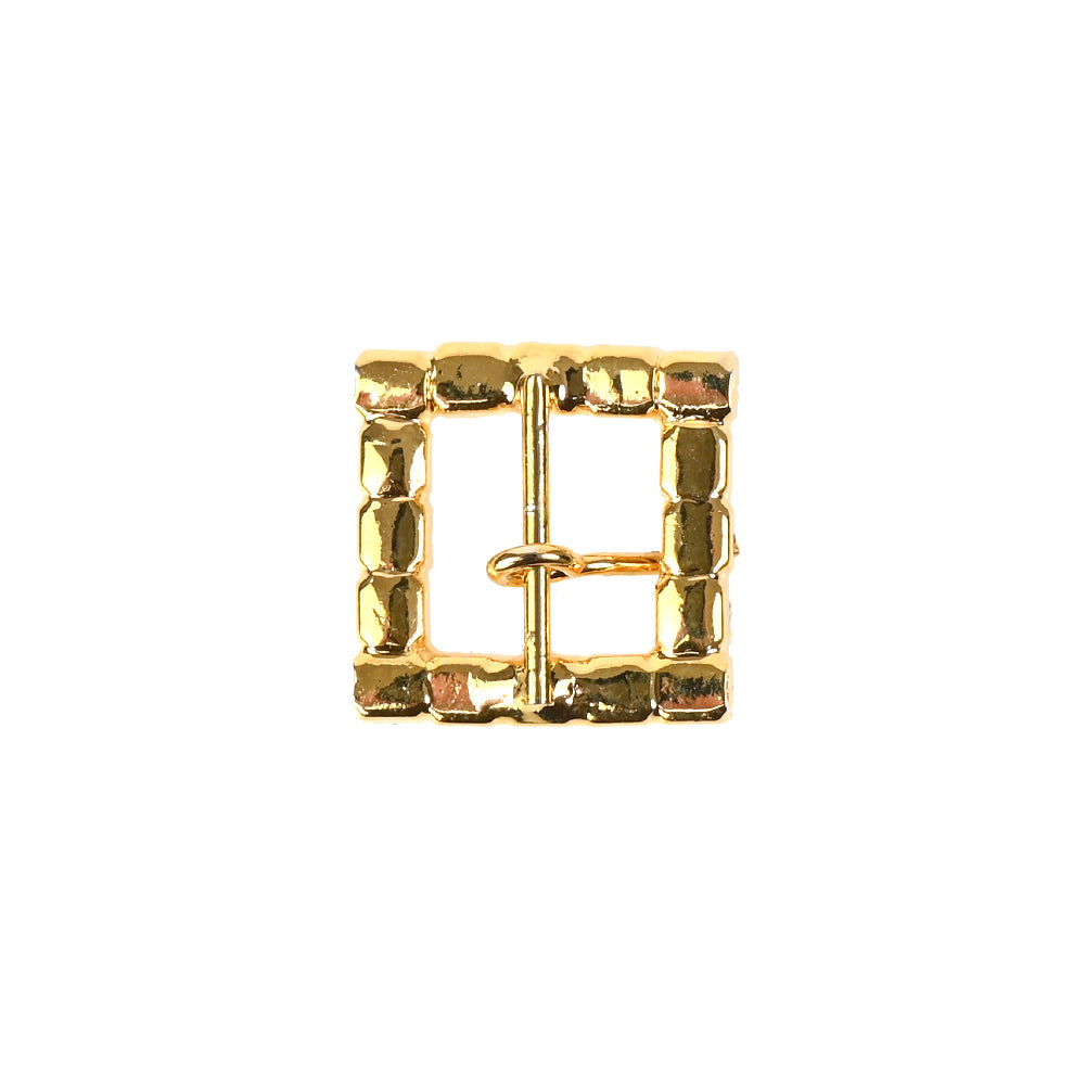 Swarovski Crystal and Gold Square Rhinestone Buckle - 0.625