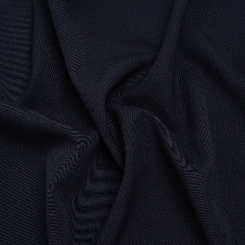 Heavy Wool Twill Suiting by Alexander McQueen - Navy Blue - Designer Deadstock - Joann Fabrics