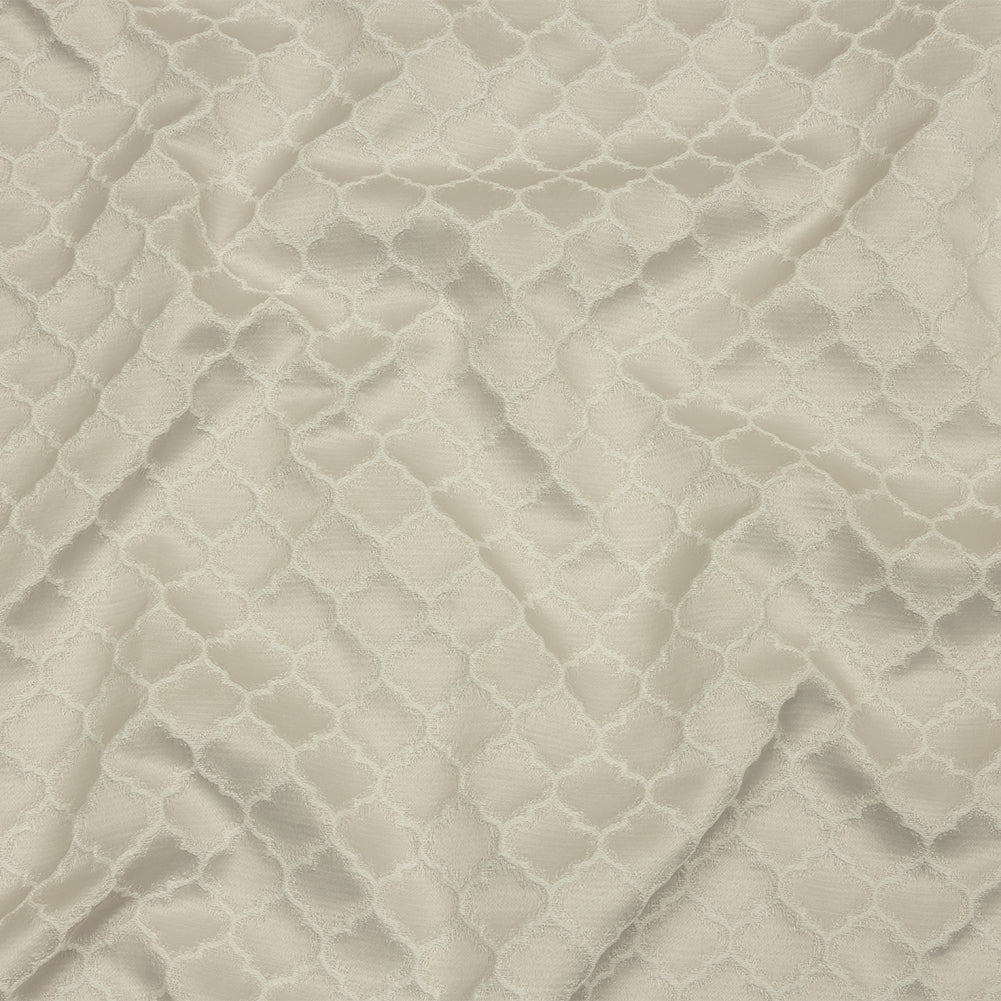 Cotton and Recycled Polyester Drapery Jacquard - Pearl Fancy Little Ogees - British Imported - Joann Fabrics