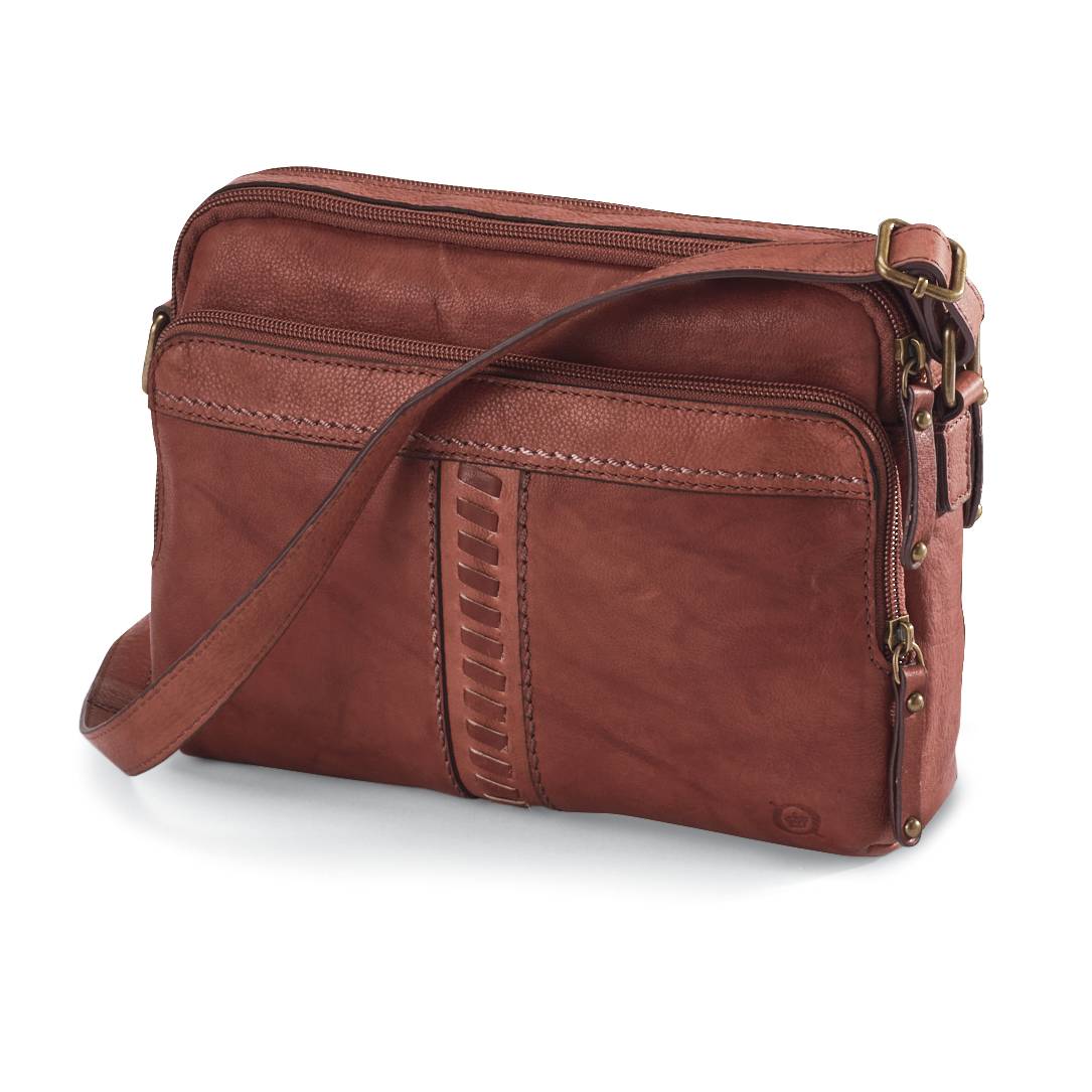 Born® Leather Organizer Bag, Triple-Compartment, Fully Lined - Northstyle Catalog