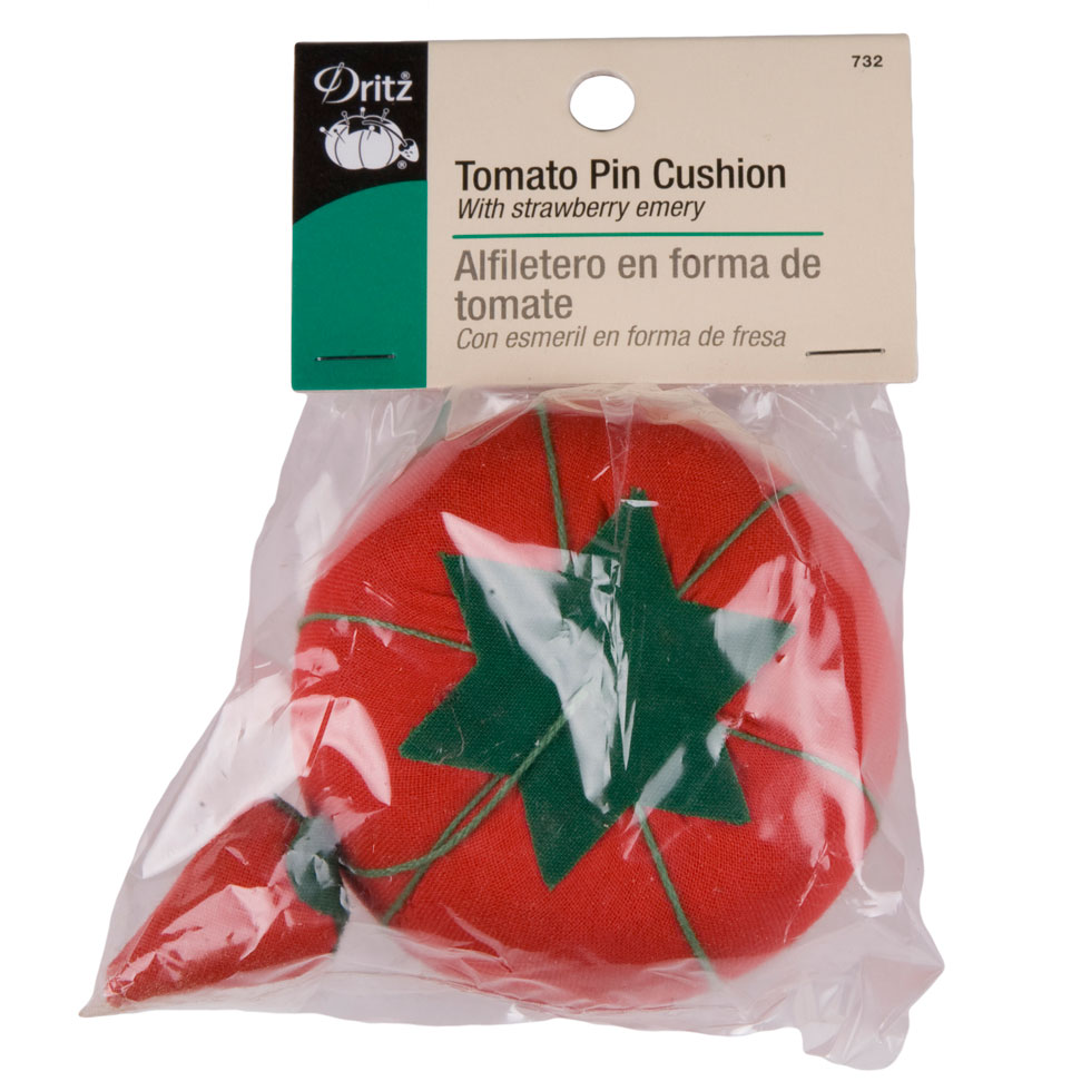 Dritz Green and Red Tomato Pin Cushion Emery - Joann Fabrics