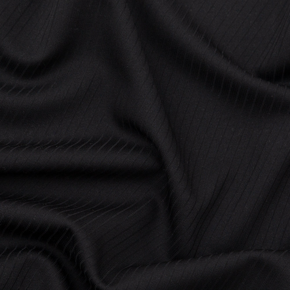 Helmut Lang Black Stretch Twill Wool Ottoman - Joann Fabrics