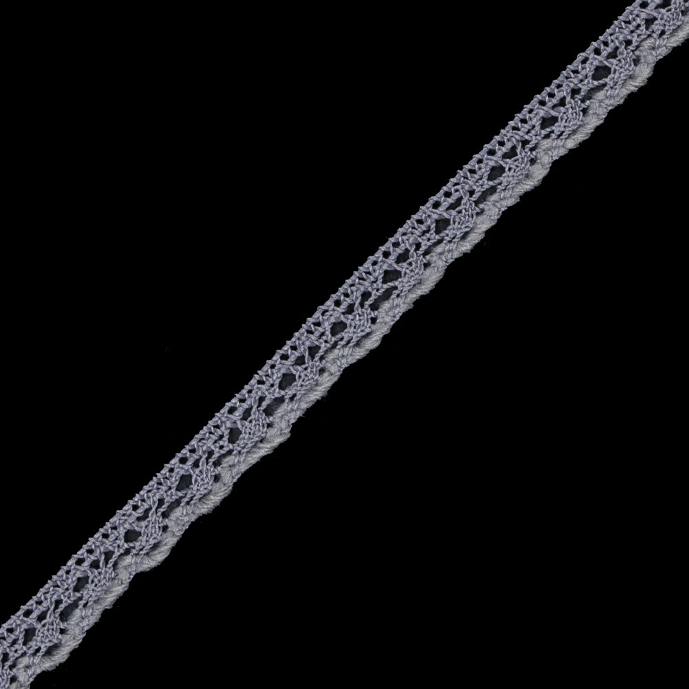 Silver European Crochet Trim - 0.375