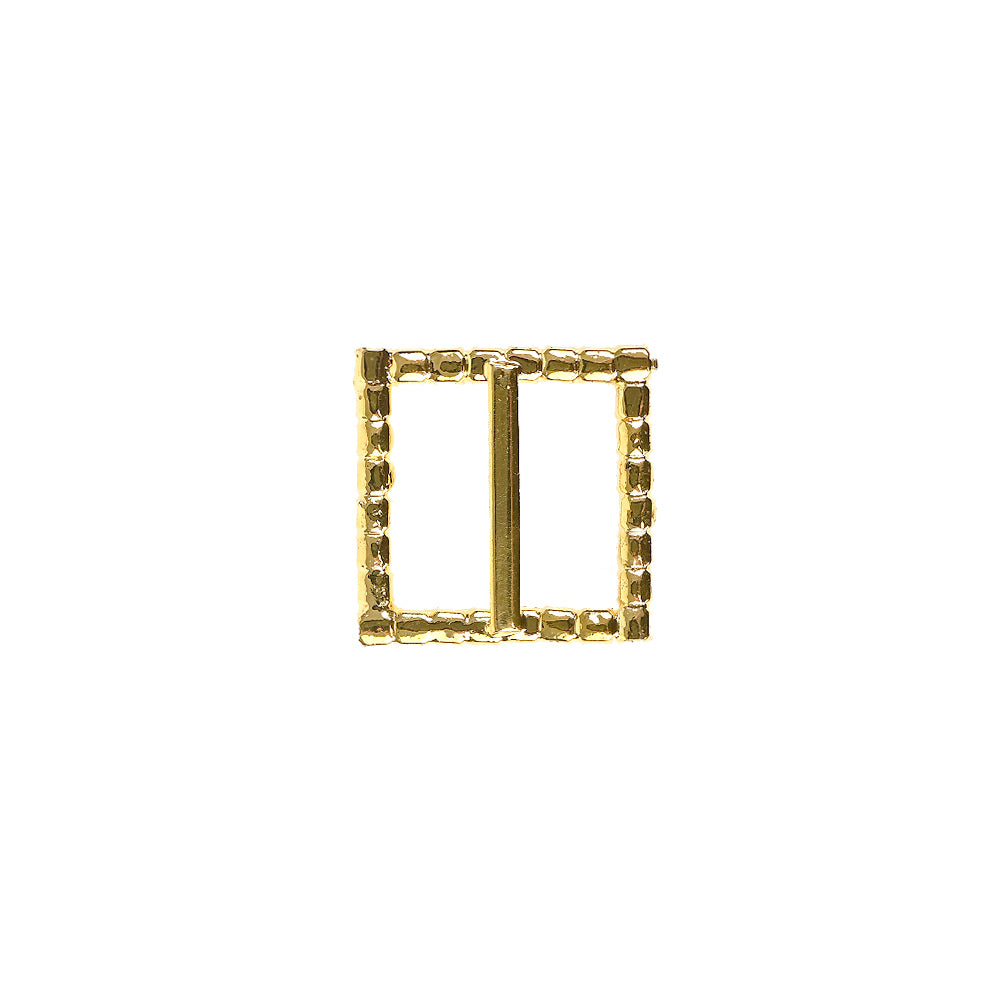 Swarovski Crystal and Gold Square Rhinestone Slider - 0.875
