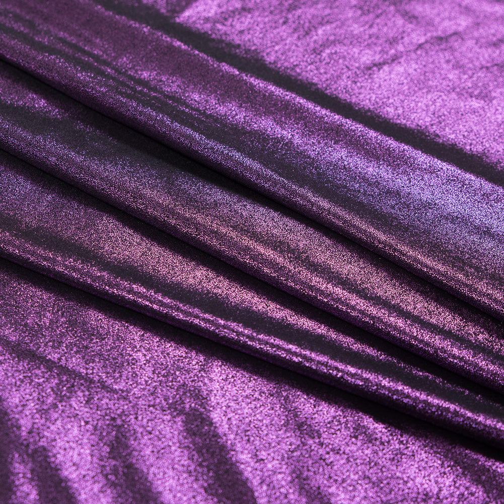Metallic Hyacinth Violet All-Over Foil Knit - Joann Fabrics