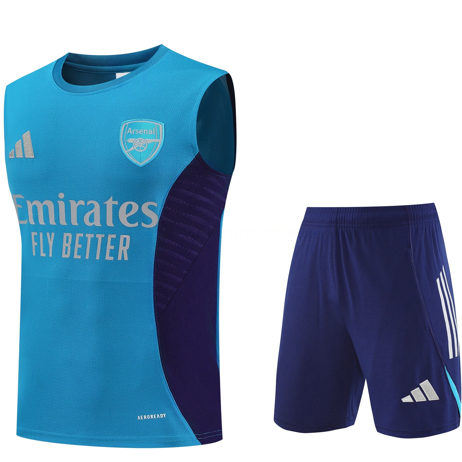 Arsenal 25-26 Vest Training Set - Light Blue Top & Royal Blue Shorts - UnitedFutballJersey