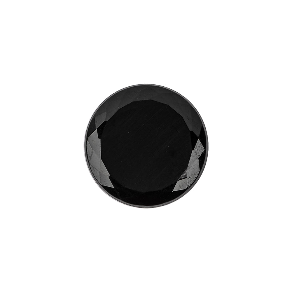 Vintage Jet Faceted Glass Button with Matte Black Center - 28L/18mm - Joann Fabrics