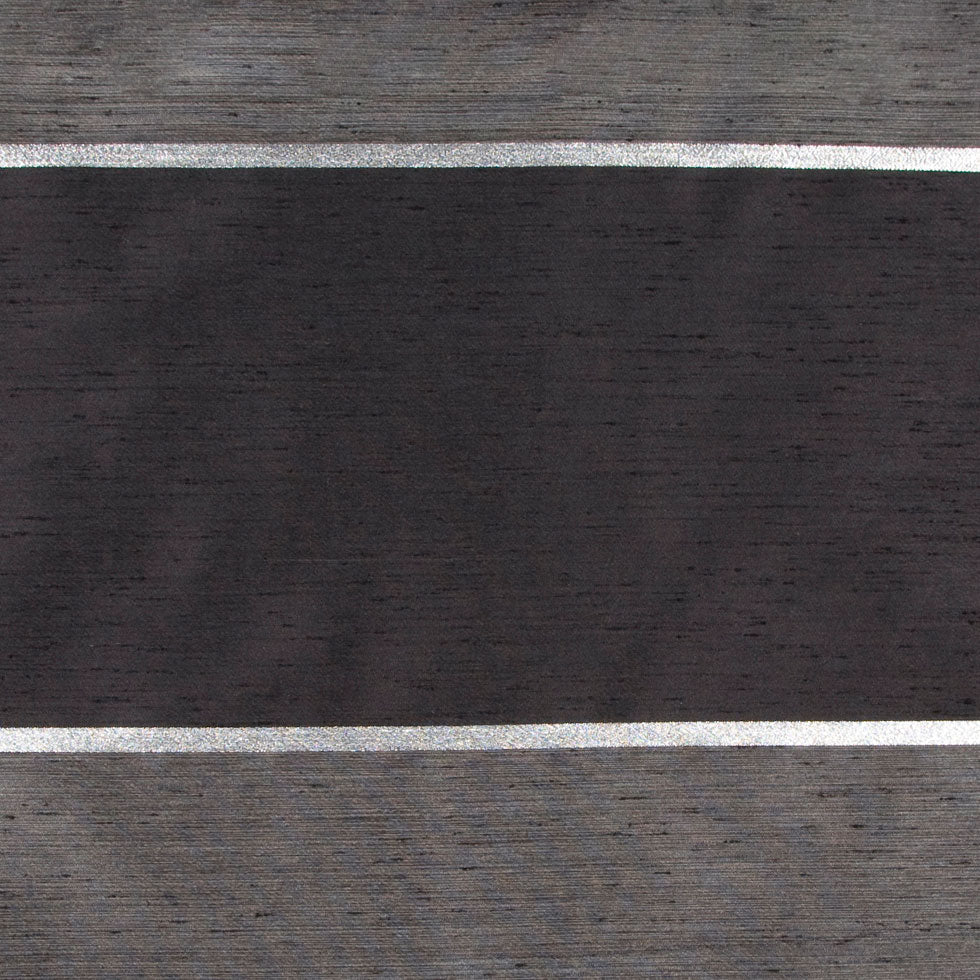 Black/Silver Stripes Shantung   /Dupioni - Joann Fabrics