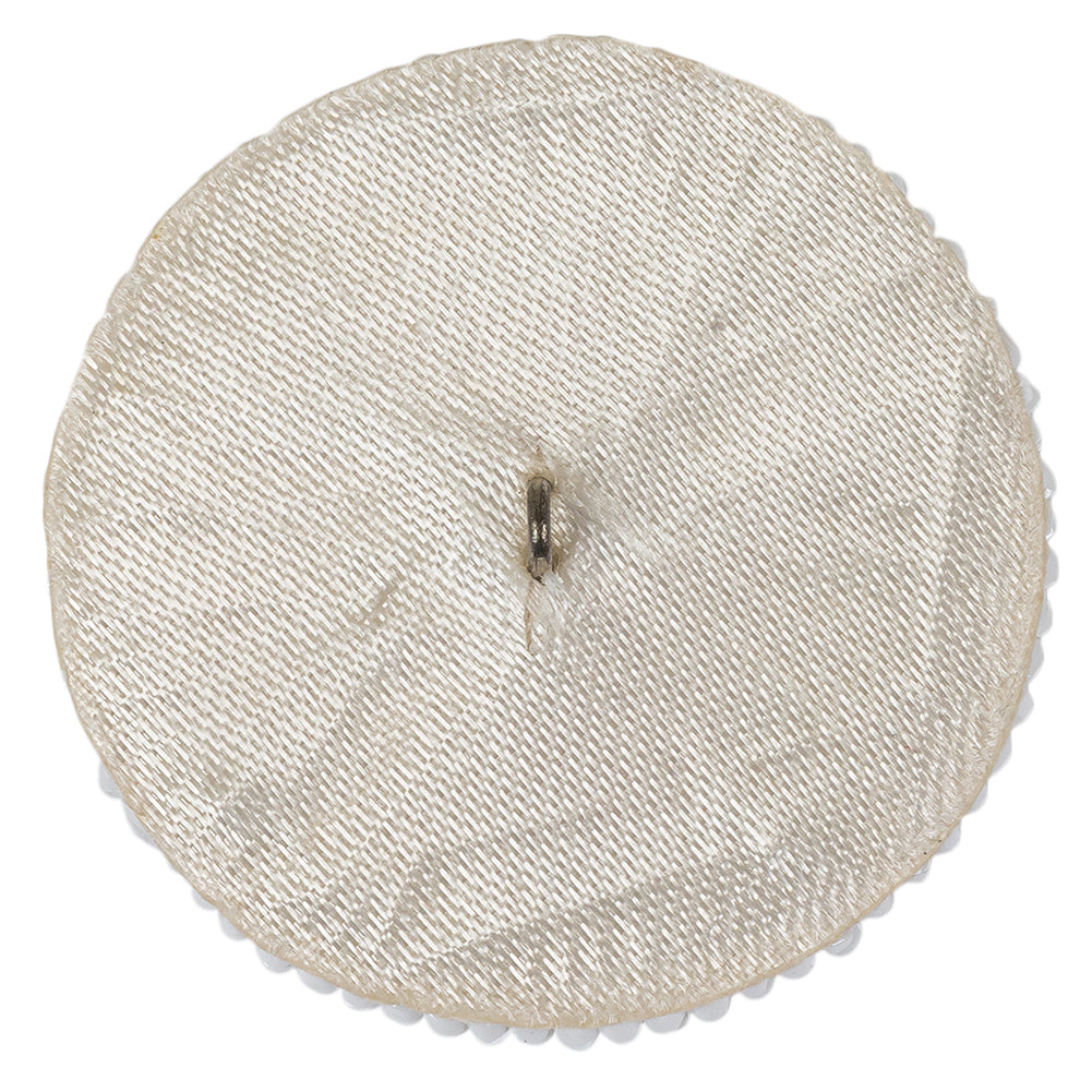 Vintage White Cross Seed Beaded Shank Back Button - 66L/42mm - Joann Fabrics
