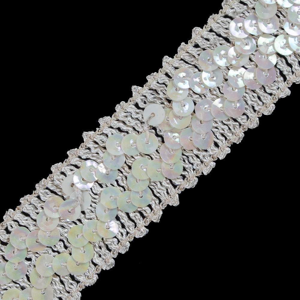 Pastel Iridescent Stretch Sequin Trim - 1.25