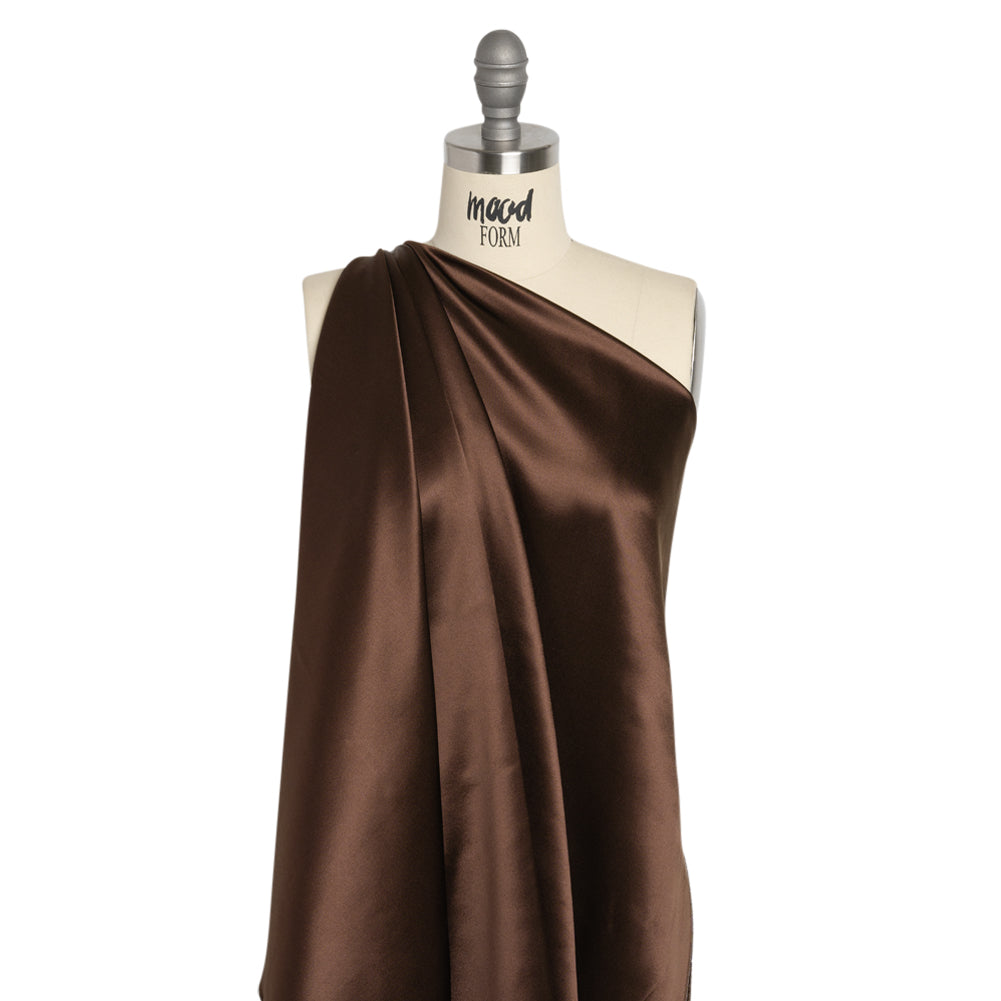 Silk Crepe Back Satin - Dark Brown - Premium Collection - Joann Fabrics