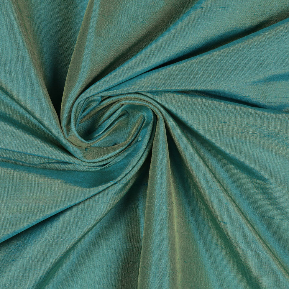 Silk Shantung - Iridescent Turquoise and Yellow - Shantung Collection - Joann Fabrics