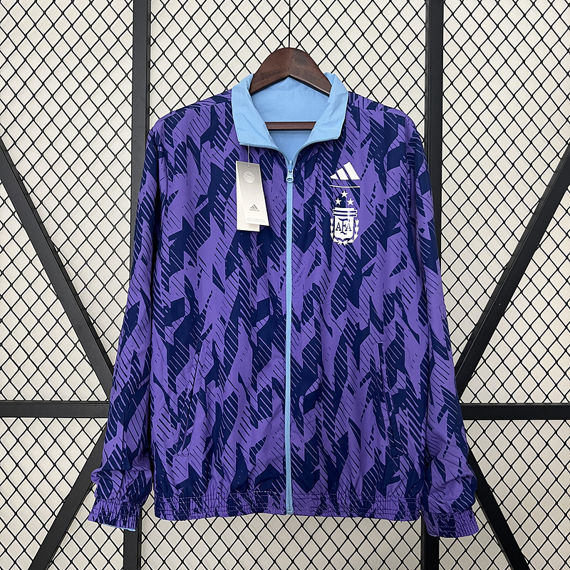 2024 Argentina Reversible Windbreake Soccer Jersey 1:1 Thai Quality