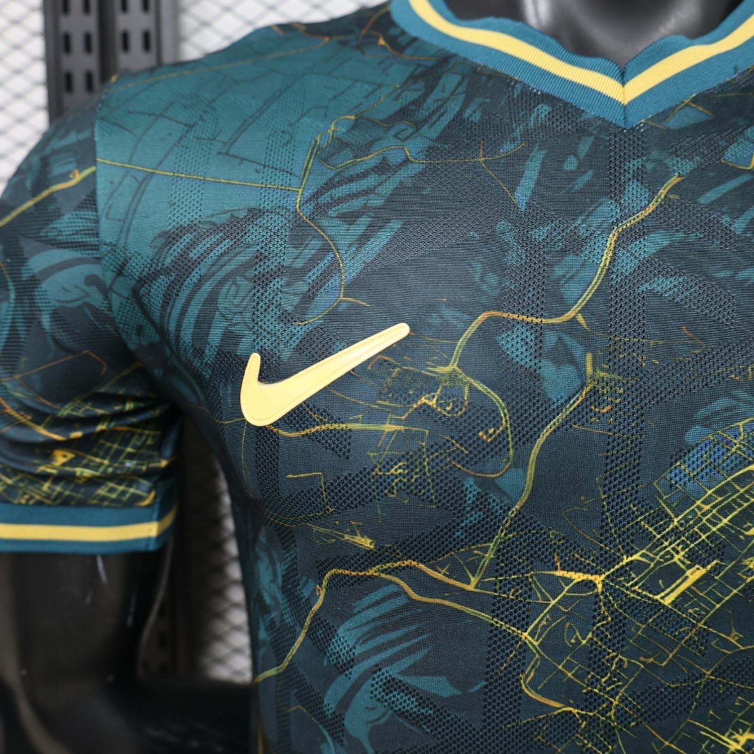 France 2026 Teal Gold Special Jersey - Player Version - UnitedFutballJersey