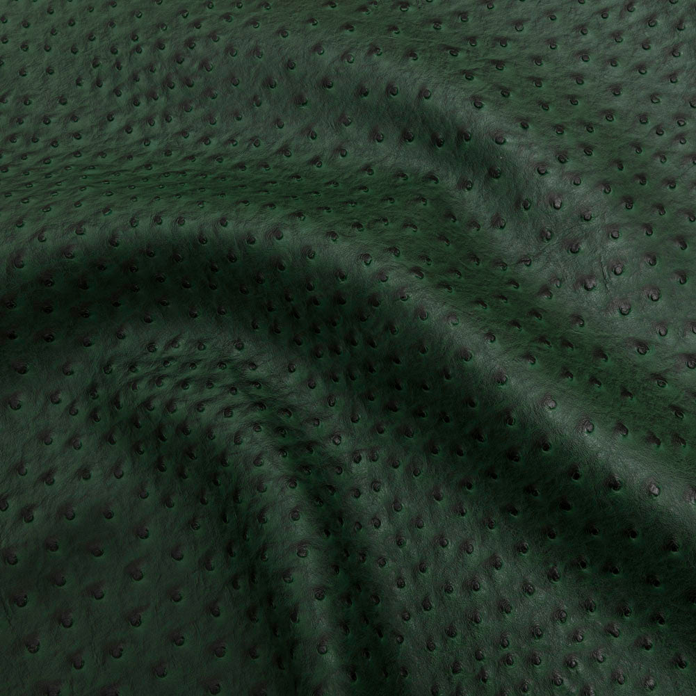 Kidepo Hunter Green Faux Ostrich Leather Vinyl - Joann Fabrics