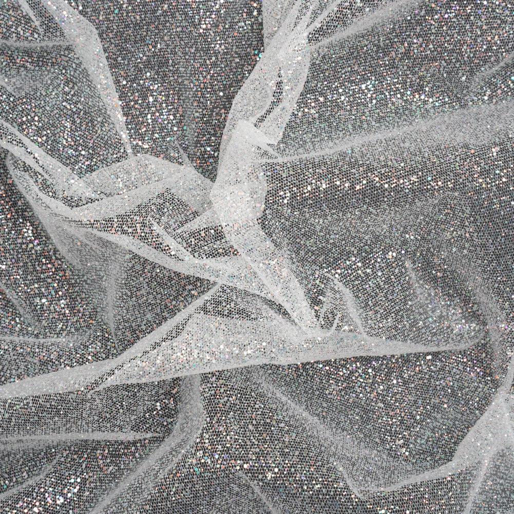 Glitter Tulle 5-yard Bundle - Iridescent on White - Joann Fabrics