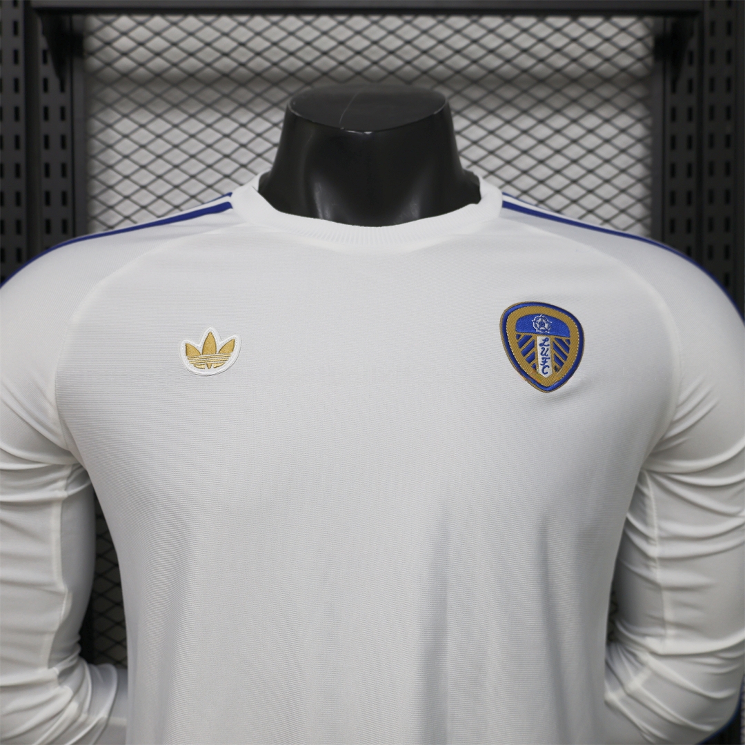 Leeds United 25-26 Icon Travel Special White Long Sleeves Jersey - Player Version - UnitedFutballJersey