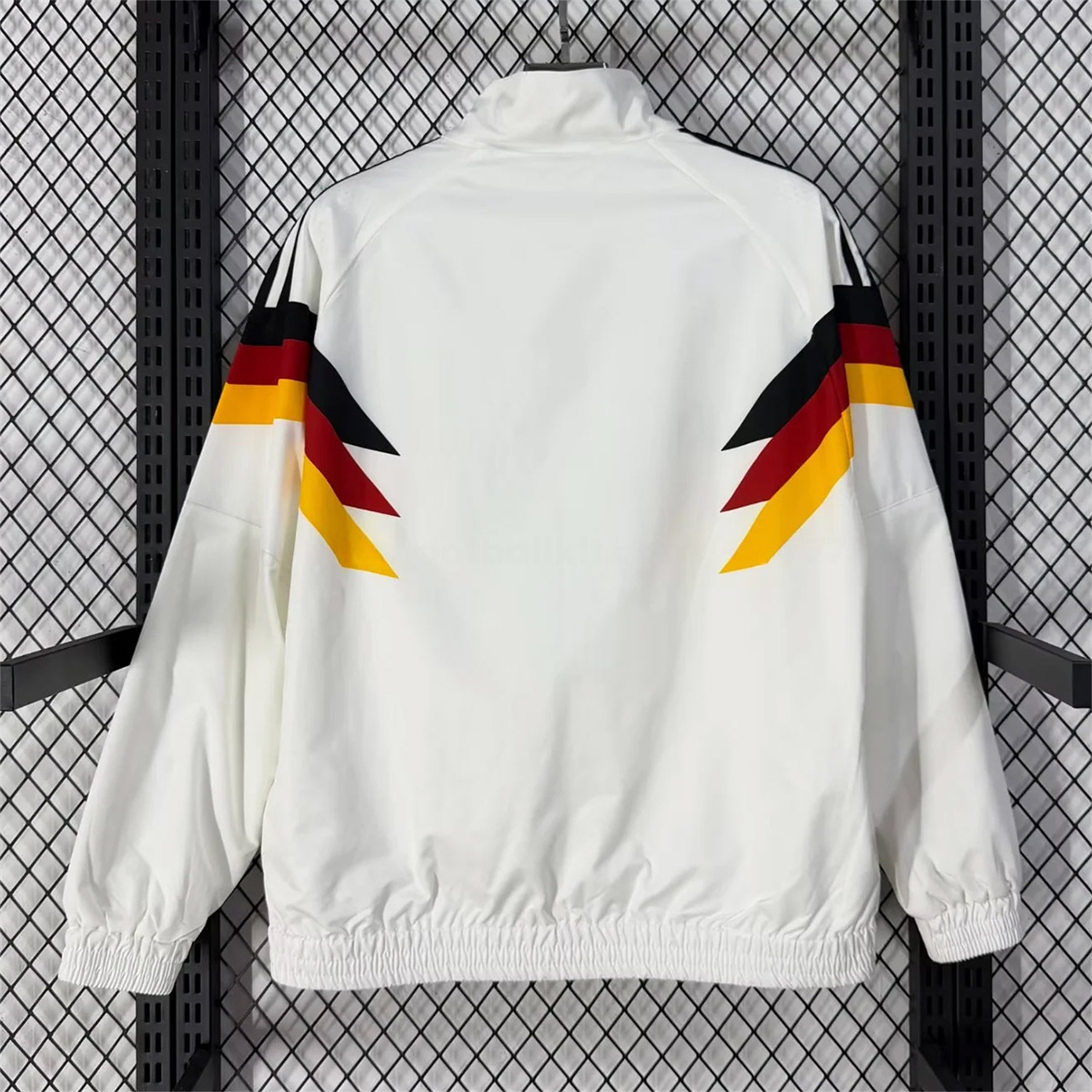 Germany 2026 Windbreaker Jacket - White With Classic Stripes - UnitedFutballJersey