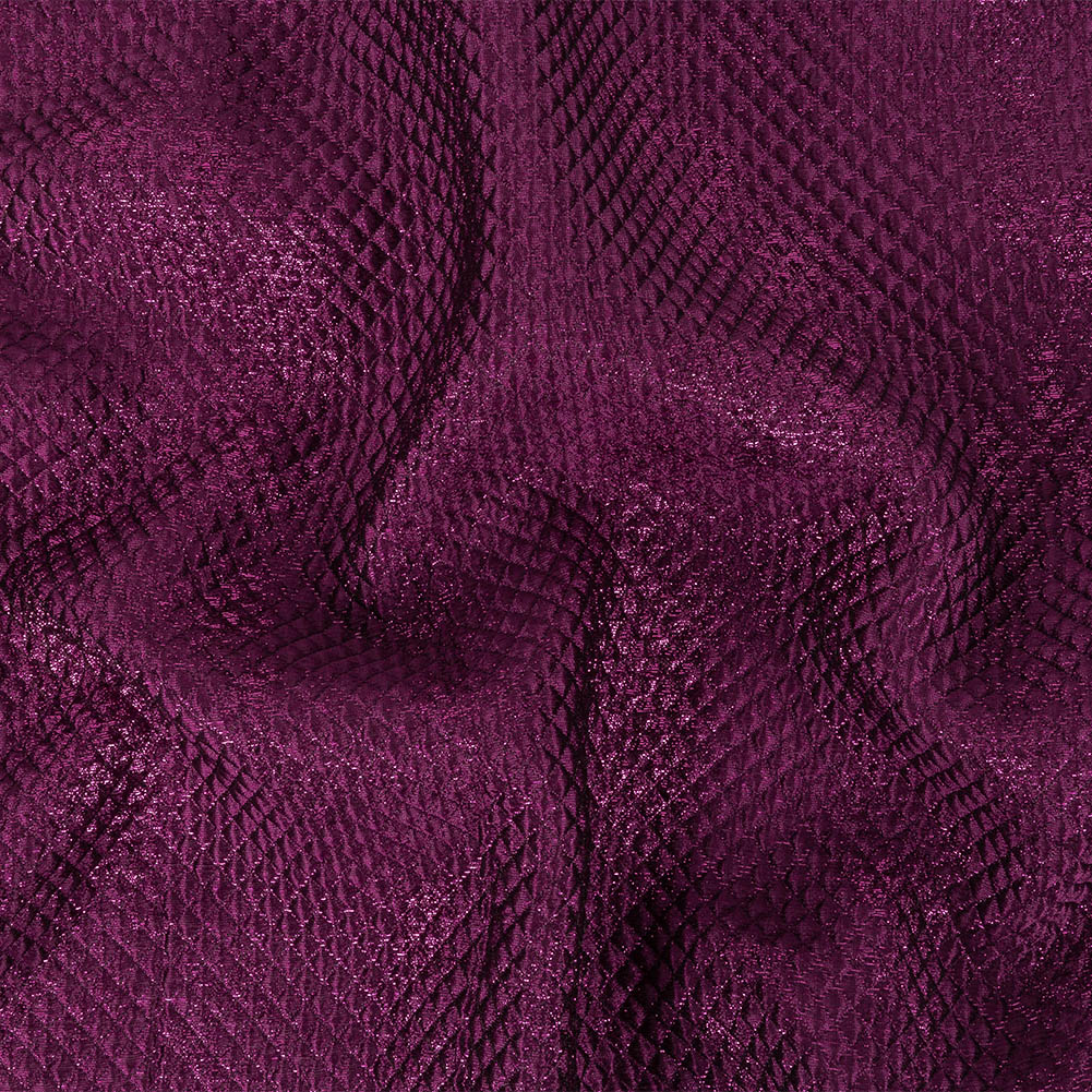 Mood Exclusive Jolene Metallic Fuchsia Tiny Diamonds Quilted Luxury Brocade - Joann Fabrics