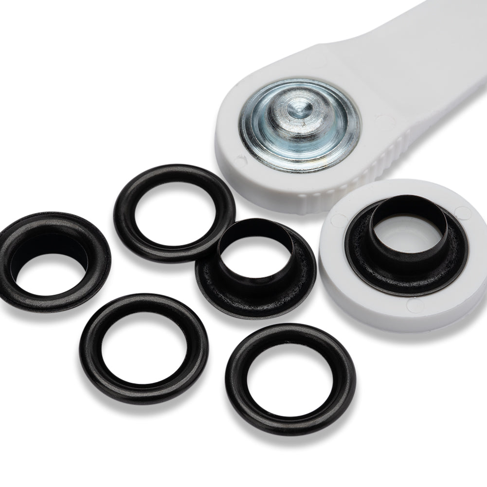 Prym Eyelets with Washers with Tools - Burnished Black 11mm - 15pc - Joann Fabrics