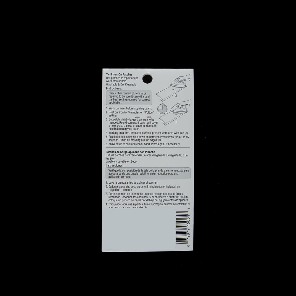 Dritz 2 Ct Khaki Twill Iron-On Patches - 5
