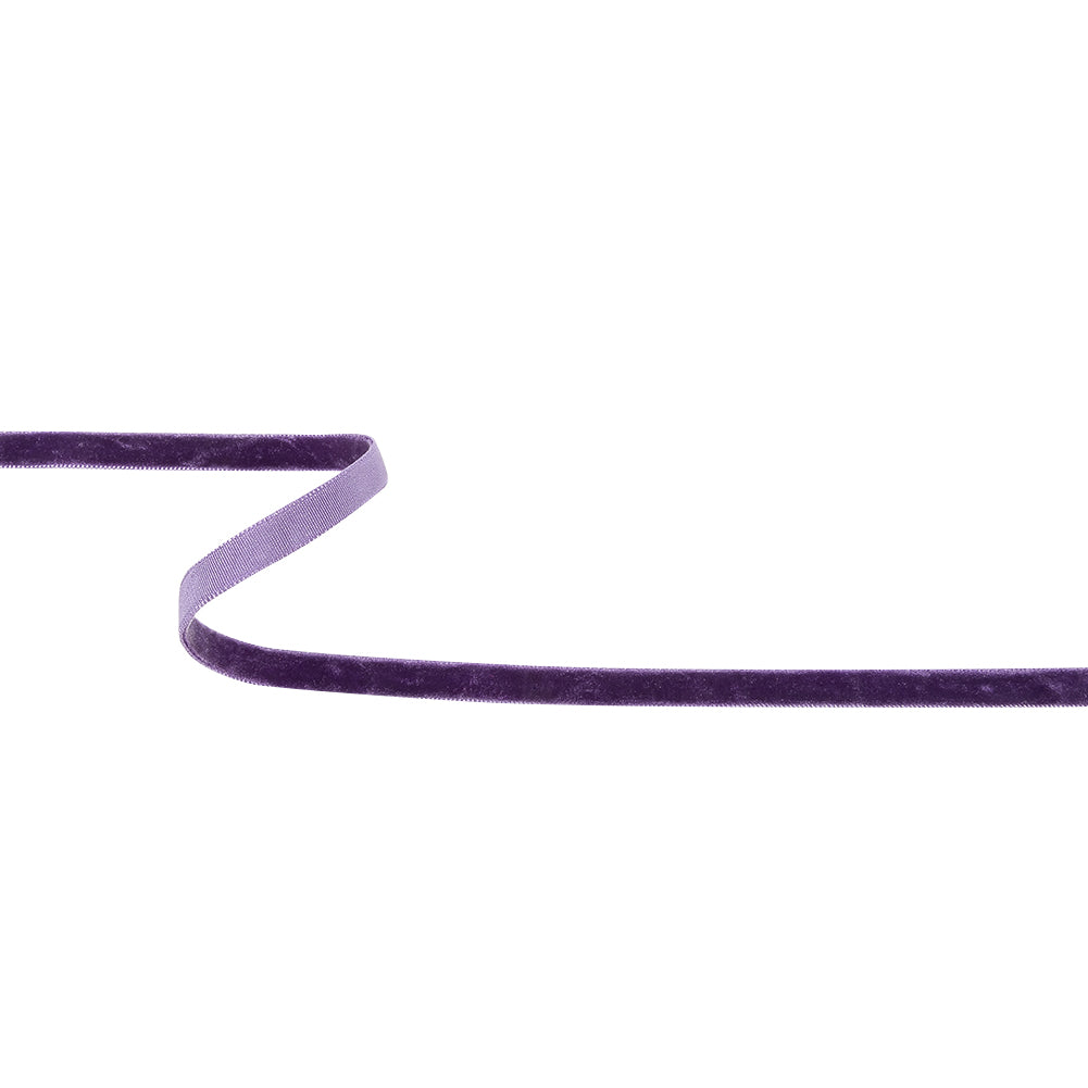 Twilight Purple Single Face Velvet Ribbon - 0.3125