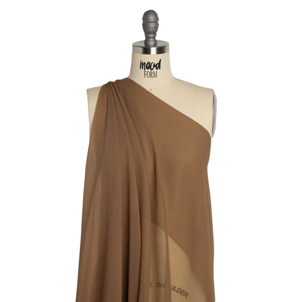 Crinkled Silk Chiffon - Cappuccino - Premium Collection - Joann Fabrics