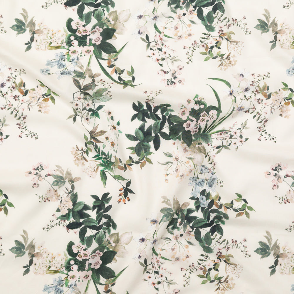 Cotton Voile - Antique White Floral - Aesthetic Matters Print - Mood Exclusive Kenko Collection - Joann Fabrics