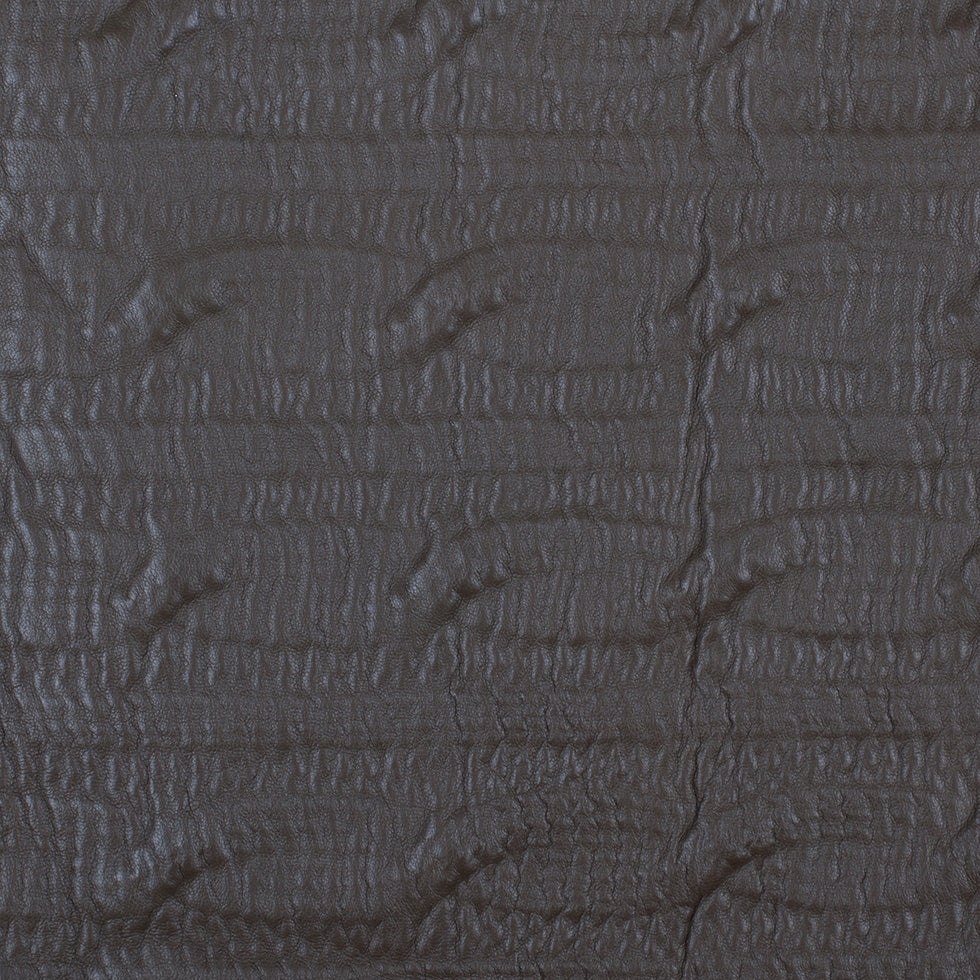Medium Brown/Black Textural Bonded Lamb Leather and Wool - Joann Fabrics