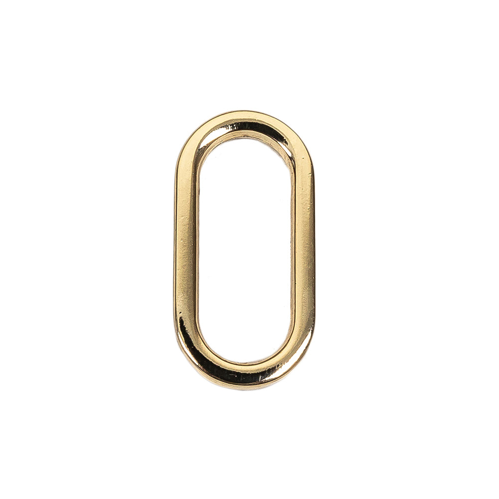 Gold Metal Oval Ring - 1