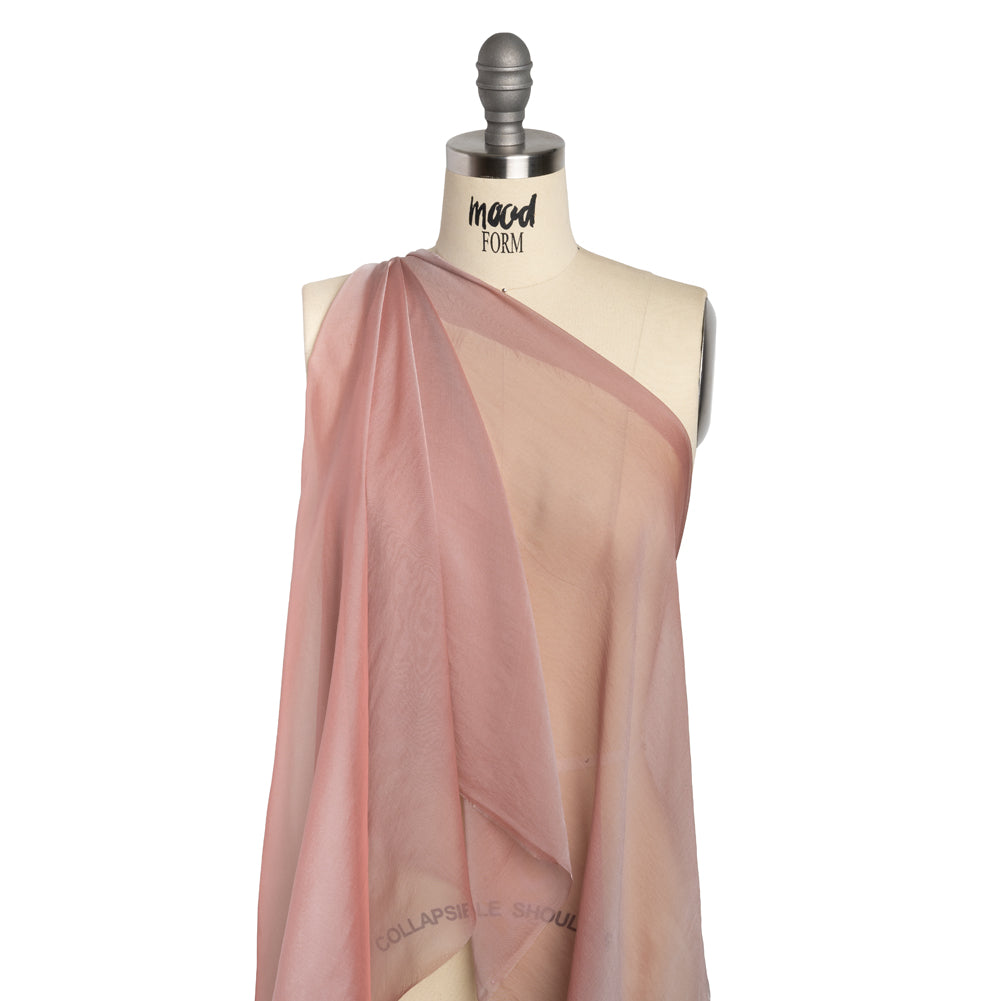 Chiffon-Like Silk Voile - Light Gray and Mauve Iridescent - Adelaide Collection - Joann Fabrics