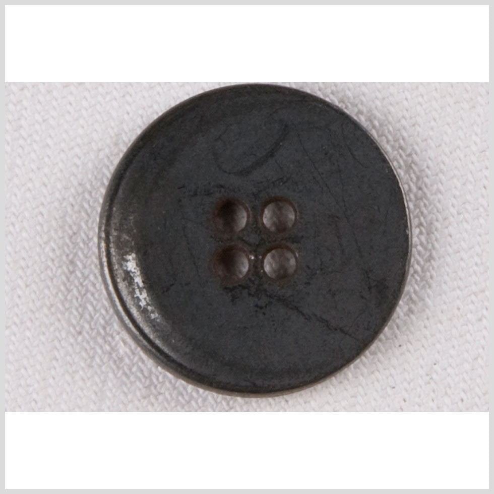 Metal 4-Hole Button - 36L/23mm - Gunmetal Distressed Narrow Rim - Joann Fabrics
