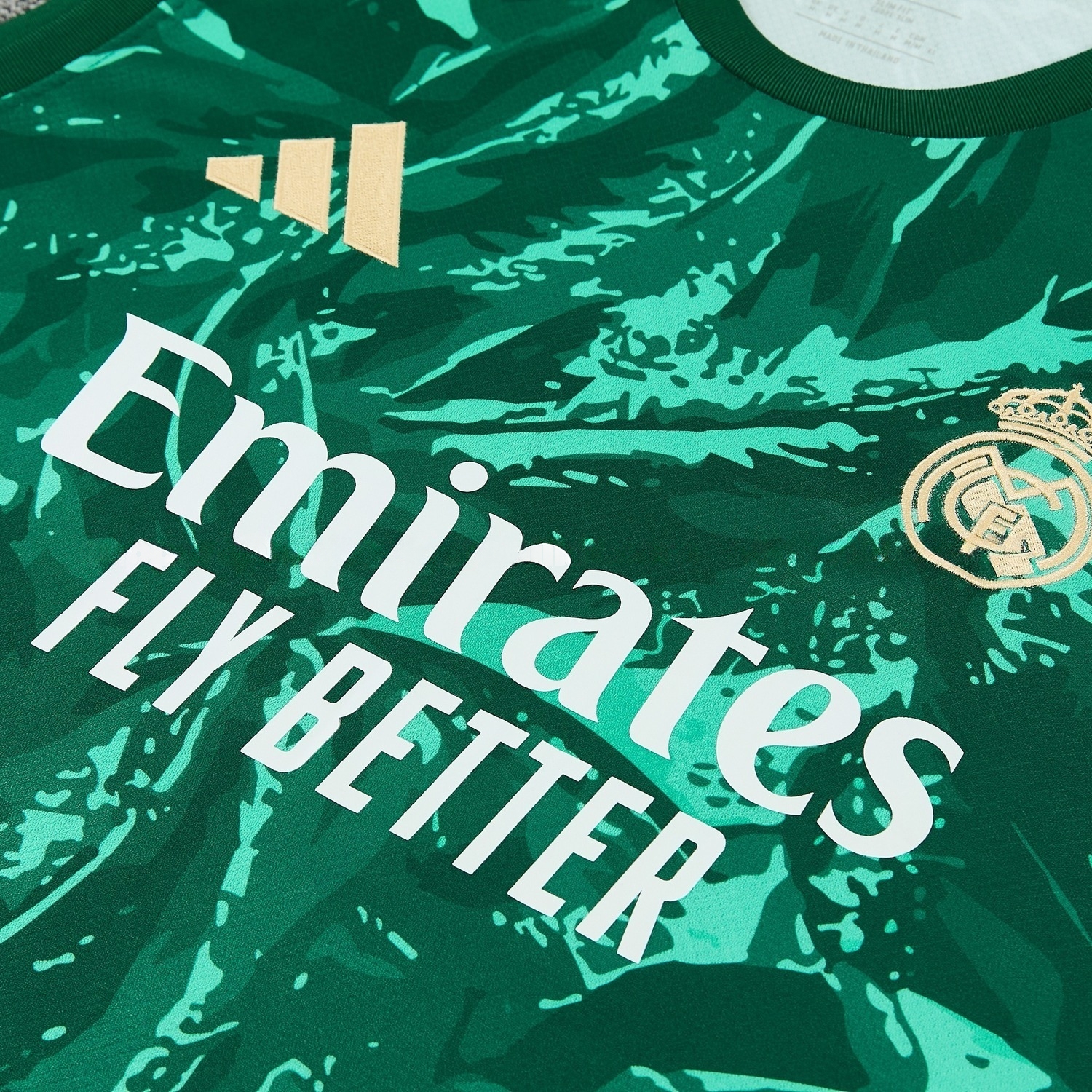 Real Madrid 26-27 Vest Training Set - Green Camouflage Vest and Green Shorts - UnitedFutballJersey