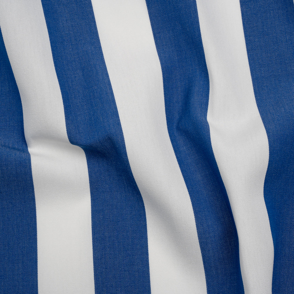 Outdoor Canvas - Royal Blue and White Awning Stripes - Joann Fabrics