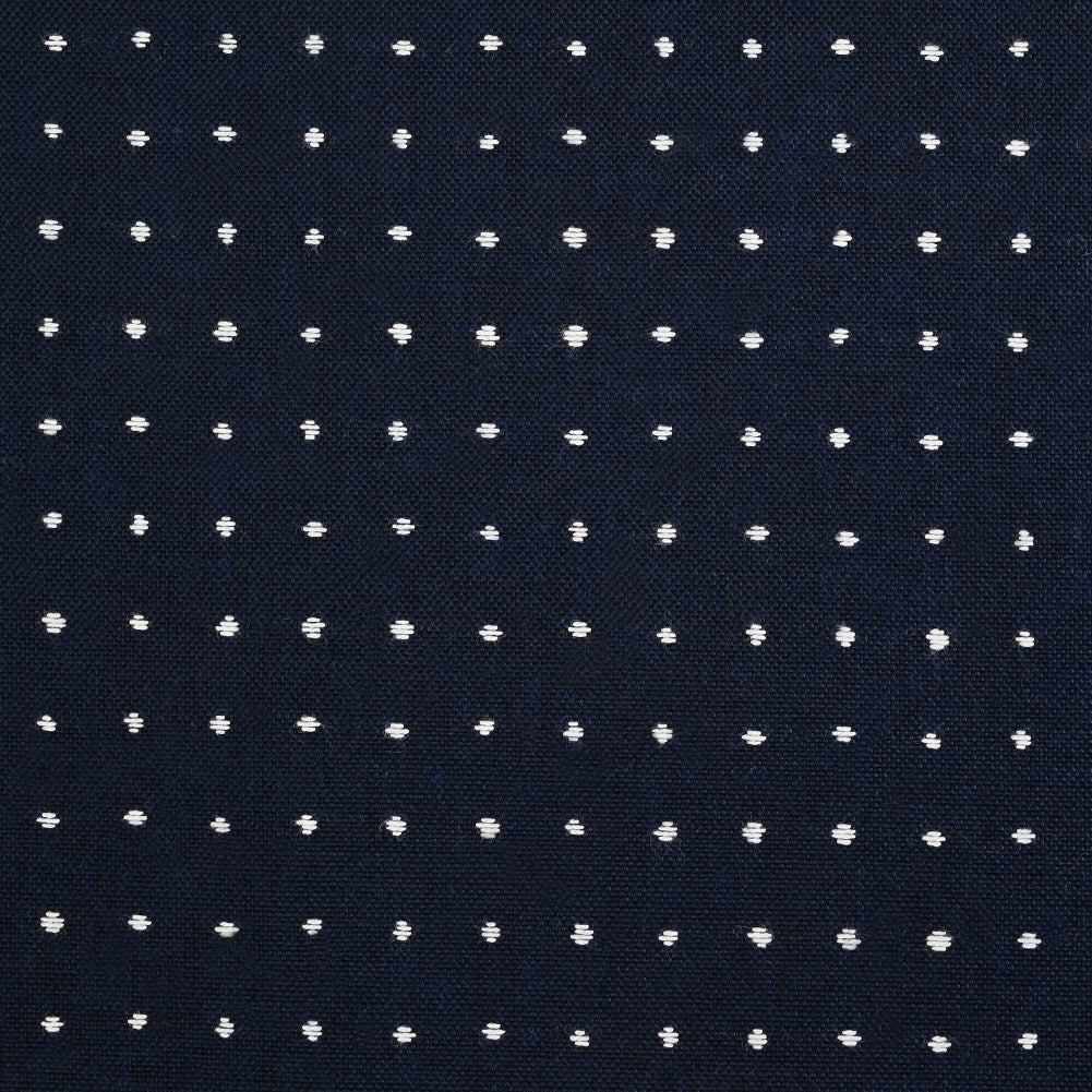 Lure Upholstery Woven by Sunbrella - Nautical Blue Polka Dots - Joann Fabrics