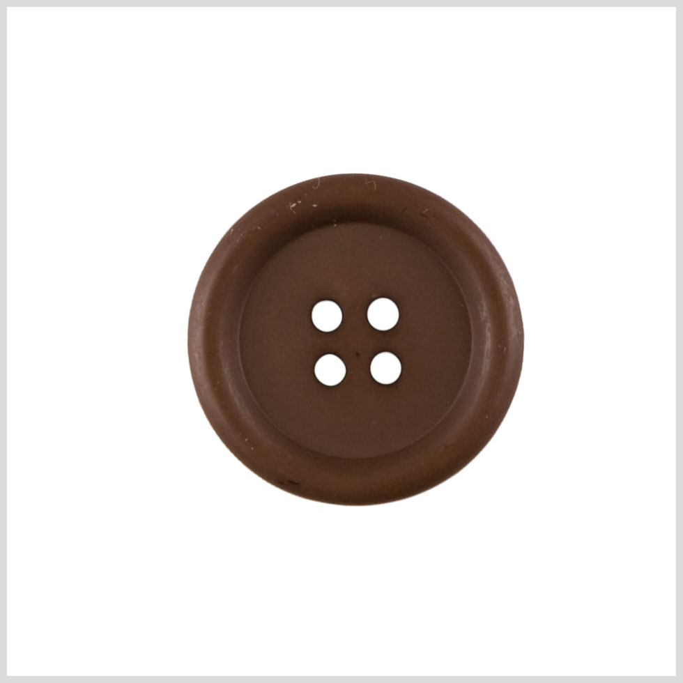 Plastic 4-Hole Button - 36L/23mm - Matte Brown - Joann Fabrics