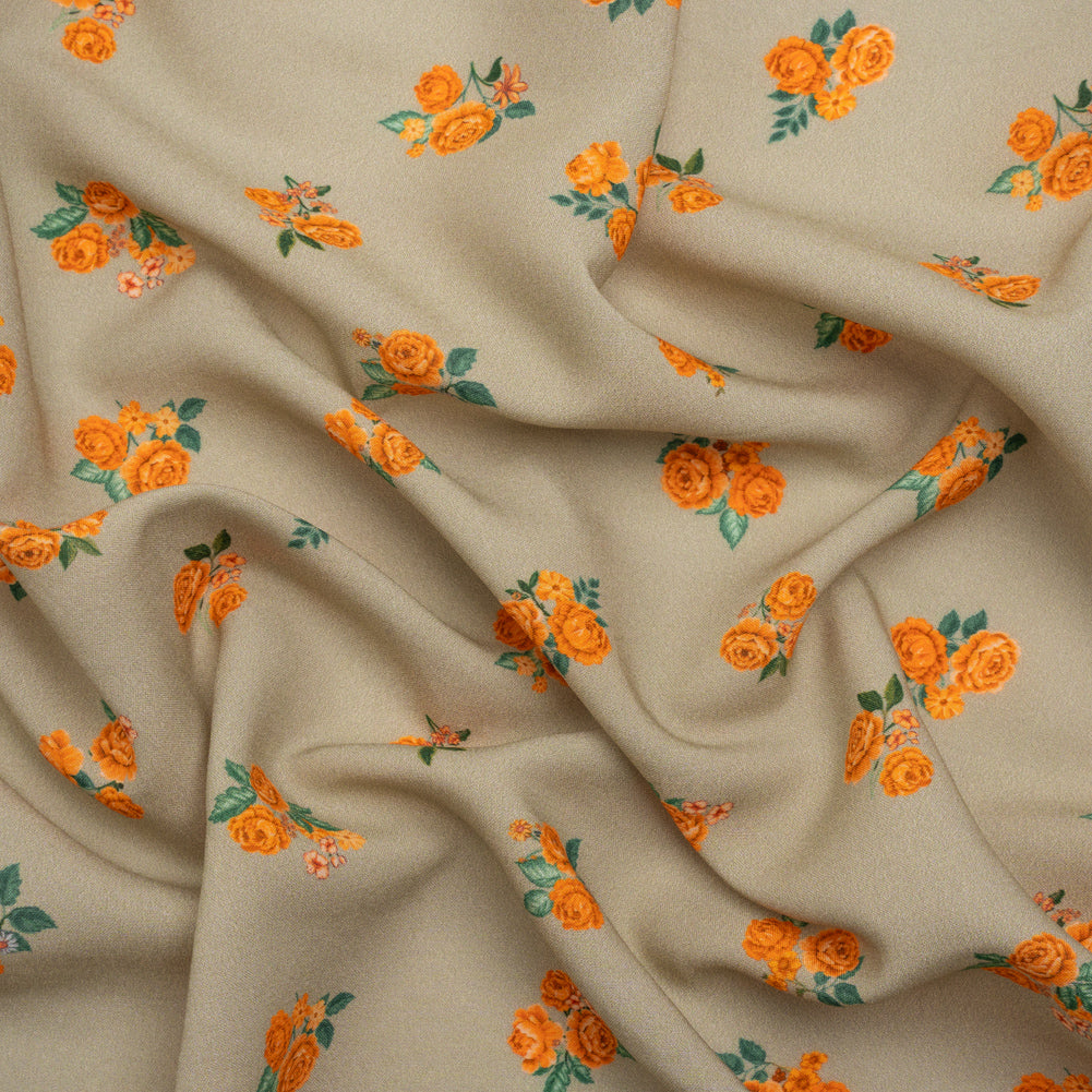 Mood Exclusive Orange Rosy and Sweet Viscose Shirting - Joann Fabrics