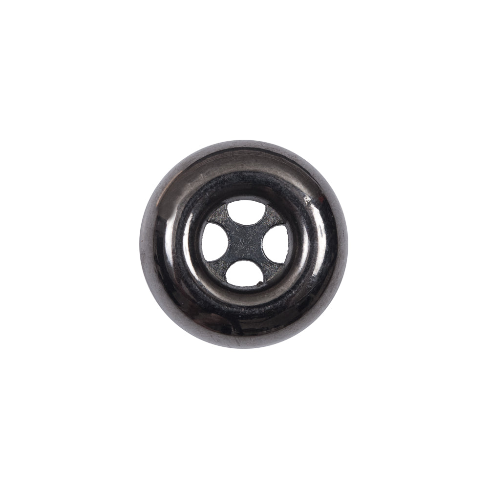 Italian Gunmetal 4-Hole Metal Button - 28L/18mm - Joann Fabrics
