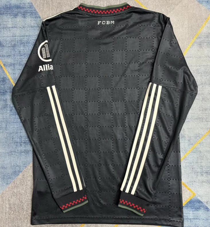 2025/2026 Long Sleeves Bayern Munich Third Away Football Jersey 1:1 Thai Quality